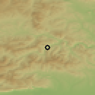 Shaded relief of the 50 km around Gelnica, drawn from the GMTED2010 grid