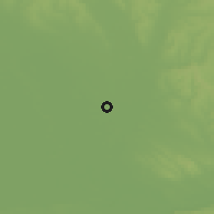Shaded relief of the 50 km around Andovce, drawn from the GMTED2010 grid