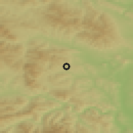 Shaded relief of the 50 km around Hermanovce, drawn from the GMTED2010 grid