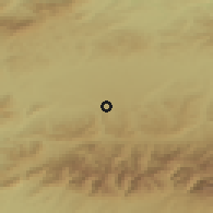 Shaded relief of the 50 km around Hladovka, drawn from the GMTED2010 grid