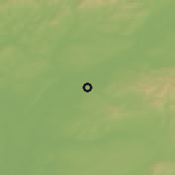 Shaded relief of the 50 km around Holíč, drawn from the GMTED2010 grid