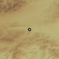 Shaded relief of the 50 km around Hranovnica, drawn from the GMTED2010 grid