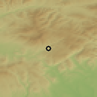 Shaded relief of the 50 km around Hriňová, drawn from the GMTED2010 grid