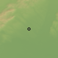 Shaded relief of the 50 km around Hrnčiarovce nad Parnou, drawn from the GMTED2010 grid