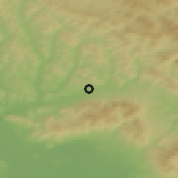 Shaded relief of the 50 km around Belá nad Cirochou, drawn from the GMTED2010 grid