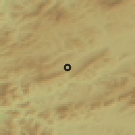 Shaded relief of the 50 km around Hruštín, drawn from the GMTED2010 grid