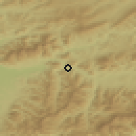Shaded relief of the 50 km around Hubová, drawn from the GMTED2010 grid