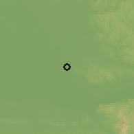 Shaded relief of the 50 km around Hurbanovo, drawn from the GMTED2010 grid