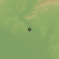 Shaded relief of the 50 km around Ivanka pri Nitre, drawn from the GMTED2010 grid