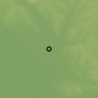 Shaded relief of the 50 km around Bešeňov, drawn from the GMTED2010 grid