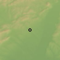 Shaded relief of the 50 km around Kátlovce, drawn from the GMTED2010 grid