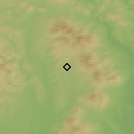 Shaded relief of the 50 km around Kecerovce, drawn from the GMTED2010 grid