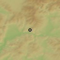 Shaded relief of the 50 km around Kľačany, drawn from the GMTED2010 grid