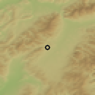 Shaded relief of the 50 km around Kláštor pod Znievom, drawn from the GMTED2010 grid