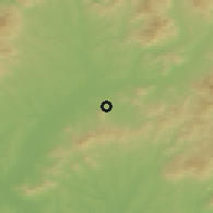 Shaded relief of the 50 km around Klátova Nová Ves, drawn from the GMTED2010 grid