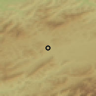 Shaded relief of the 50 km around Klin, drawn from the GMTED2010 grid