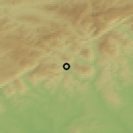 Shaded relief of the 50 km around Kokava nad Rimavicou, drawn from the GMTED2010 grid