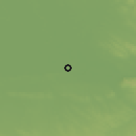 Shaded relief of the 50 km around Komárno, drawn from the GMTED2010 grid