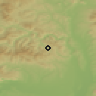 Shaded relief of the 50 km around Košická Belá, drawn from the GMTED2010 grid