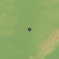Shaded relief of the 50 km around Kostolište, drawn from the GMTED2010 grid