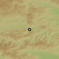 Shaded relief of the 50 km around Krompachy, drawn from the GMTED2010 grid