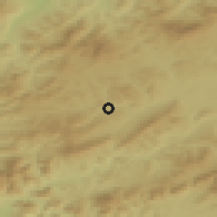 Shaded relief of the 50 km around Krušetnica, drawn from the GMTED2010 grid