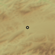 Shaded relief of the 50 km around Bobrov, drawn from the GMTED2010 grid
