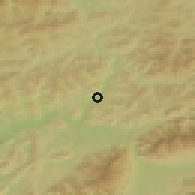 Shaded relief of the 50 km around Kysucké Nové Mesto, drawn from the GMTED2010 grid