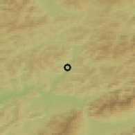 Shaded relief of the 50 km around Kysucký Lieskovec, drawn from the GMTED2010 grid