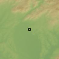 Shaded relief of the 50 km around Levoča, drawn from the GMTED2010 grid