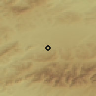 Shaded relief of the 50 km around Liesek, drawn from the GMTED2010 grid