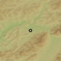 Shaded relief of the 50 km around Lietavská Lúčka, drawn from the GMTED2010 grid