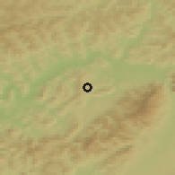 Shaded relief of the 50 km around Lietavská Svinná - Babkov, drawn from the GMTED2010 grid