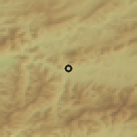 Shaded relief of the 50 km around Likavka, drawn from the GMTED2010 grid