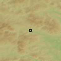 Shaded relief of the 50 km around Lipany, drawn from the GMTED2010 grid