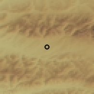 Shaded relief of the 50 km around Liptovská Kokava, drawn from the GMTED2010 grid
