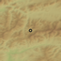 Shaded relief of the 50 km around Liptovská Lúžna, drawn from the GMTED2010 grid