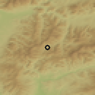 Shaded relief of the 50 km around Liptovské Revúce, drawn from the GMTED2010 grid