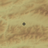 Shaded relief of the 50 km around Ľubeľa, drawn from the GMTED2010 grid