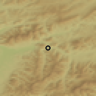 Shaded relief of the 50 km around Ľubochňa, drawn from the GMTED2010 grid