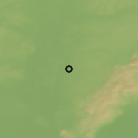 Shaded relief of the 50 km around Malacky, drawn from the GMTED2010 grid