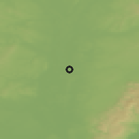Shaded relief of the 50 km around Malé Leváre, drawn from the GMTED2010 grid
