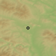 Shaded relief of the 50 km around Malý Šariš, drawn from the GMTED2010 grid