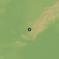 Shaded relief of the 50 km around Marianka, drawn from the GMTED2010 grid