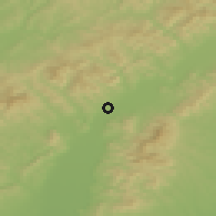 Shaded relief of the 50 km around Melčice - Lieskové, drawn from the GMTED2010 grid