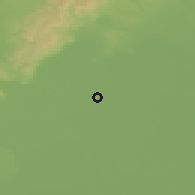 Shaded relief of the 50 km around Miloslavov, drawn from the GMTED2010 grid