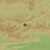 Shaded relief of the 50 km around Mníšek nad Hnilcom, drawn from the GMTED2010 grid