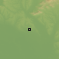 Shaded relief of the 50 km around Mojmírovce, drawn from the GMTED2010 grid