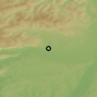 Shaded relief of the 50 km around Moldava nad Bodvou, drawn from the GMTED2010 grid