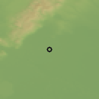 Shaded relief of the 50 km around Most pri Bratislave, drawn from the GMTED2010 grid